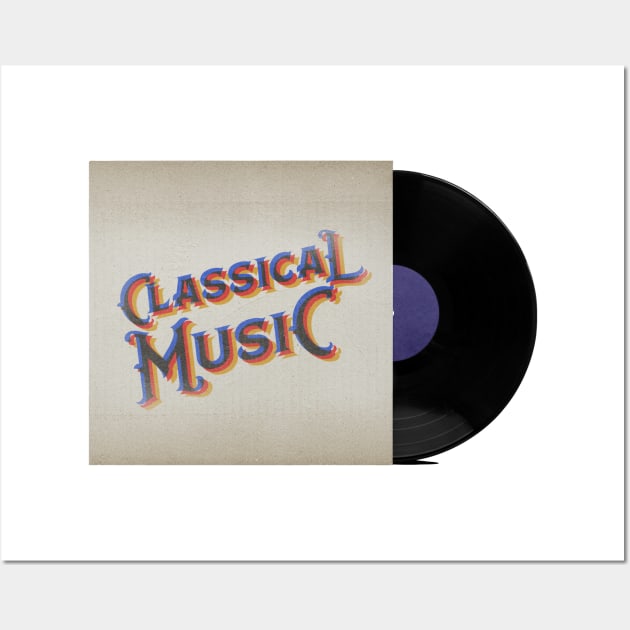 RETRO VINYL CLASSICAL MUSIC Wall Art by elSALMA